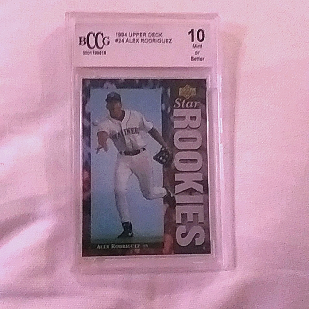 Rookie Alex Rodriguez card in mint condition laminated